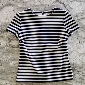 Michael Kors Fitted Zipper Back Shirt Top
